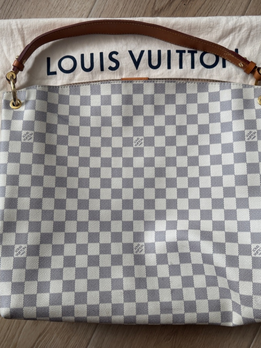 Louis Vuitton Damier Azur Graceful MM - Picture 2 of 9